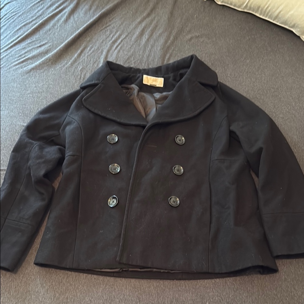 Michael Kors Elegant Black Peacoat